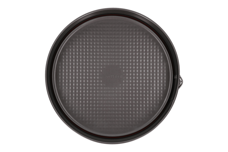 Steel cake pan with base 28cm